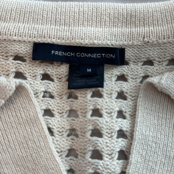 French connection open weave neutral sweater purchased from South Moon Under - Picture 8 of 10
